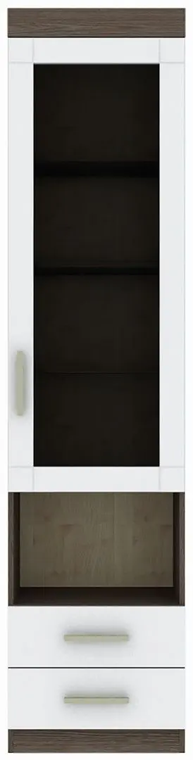 Penal-vitrina Yasen Tenessi MDF (Ilm Bergamo/White Gloss)