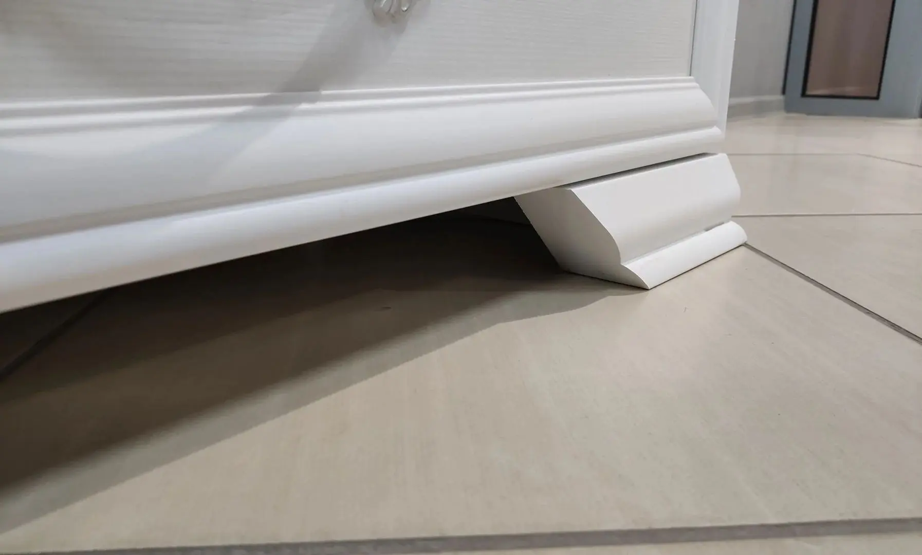 Шкаф-витрина Браво-Мебель Грация ШР-2 915 (Белый) - 3