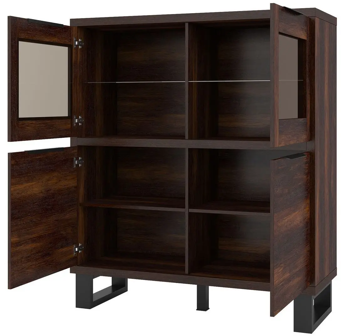 Тумба Helvetia Halle №42 (Wallace Oak/Black)