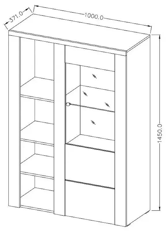 Tumba Helvetia Larona №44 1D (Riviera Oak Light)