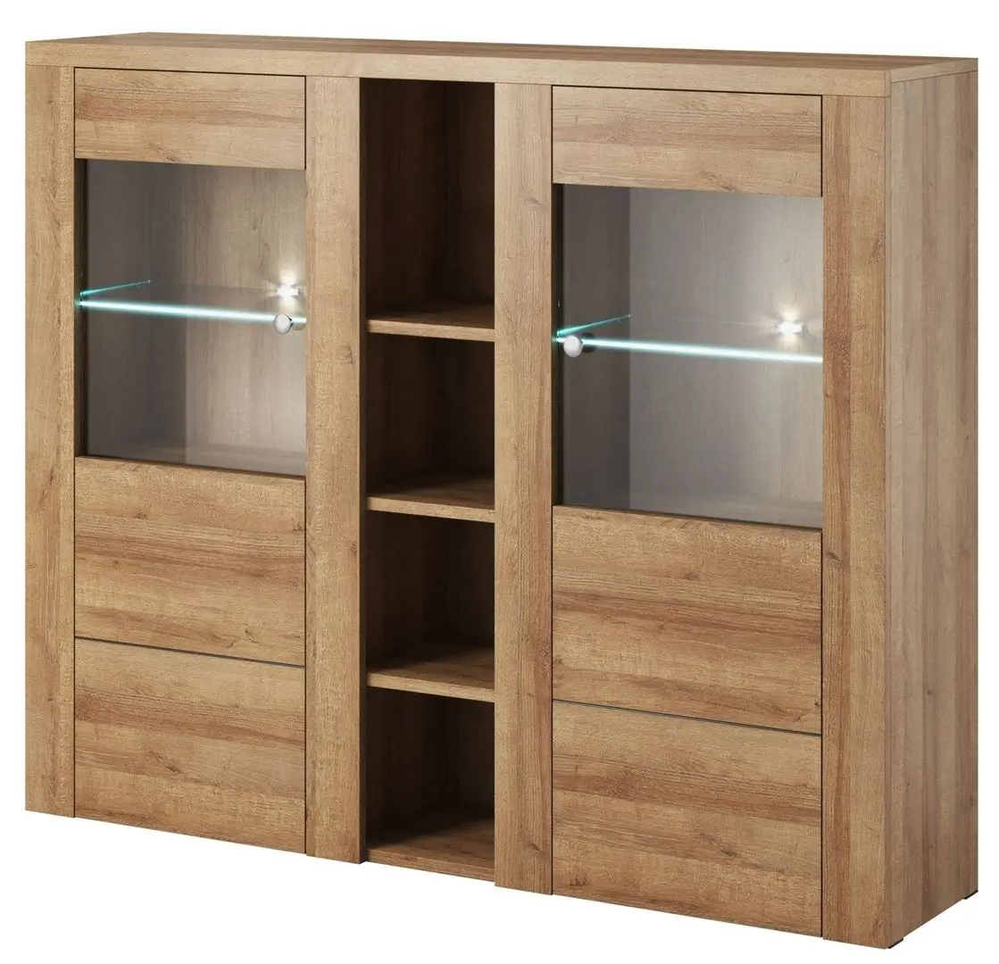 Tumba-vitrina Helvetia Larona №46 2D (Riviera Oak)