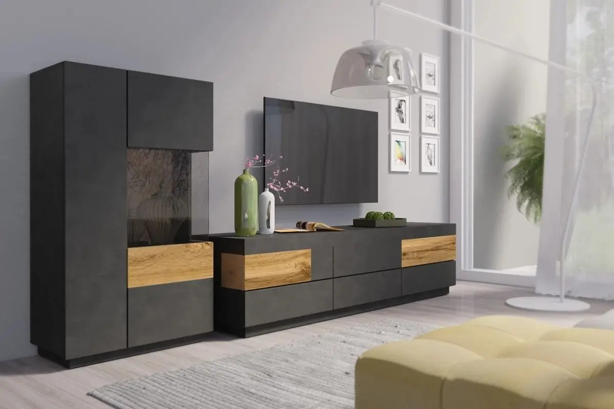 Tumba Helvetia Silke №44 2D Right (Matera/Wotan Oak)