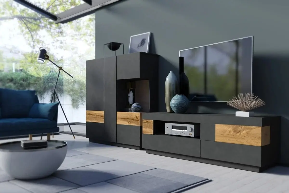 Tumba Helvetia Silke №44 2D Right (Matera/Wotan Oak)