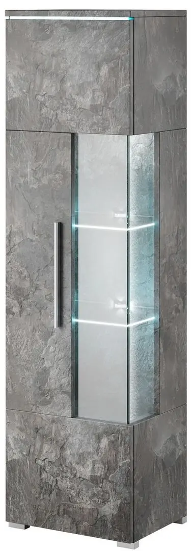 Пенал-витрина Helvetia India №05 1D Left (Slate)