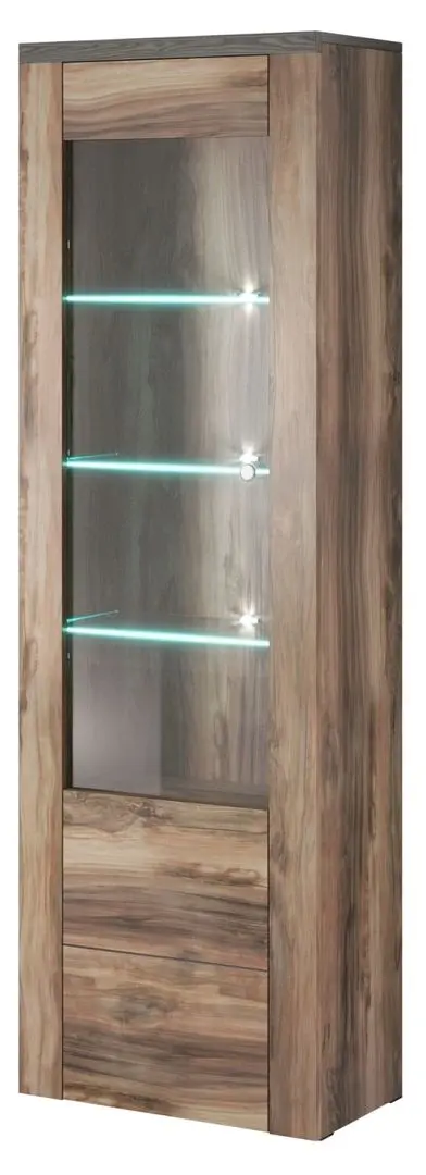 Vitrina Helvetia Larona №05 1D (Satin Walnut/Touchwood)