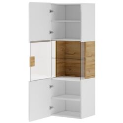 Витрина навесная Helvetia Toledo №07 1D (White Gloss/Sanremo Oak Light) Thumb