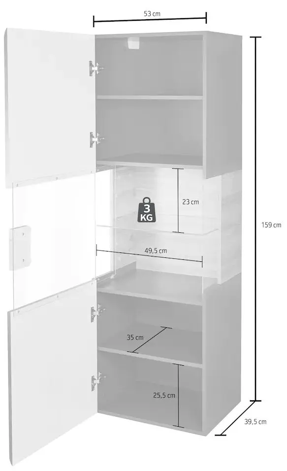 Витрина навесная Helvetia Toledo №07 1D (White Gloss/Sanremo Oak Light)