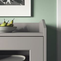 Bufet Ikea Hauga usi de sticla 105x116 (Gri) Thumb