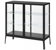 Vitrina Ikea Milsbo sticla 101x100 (Antracit)