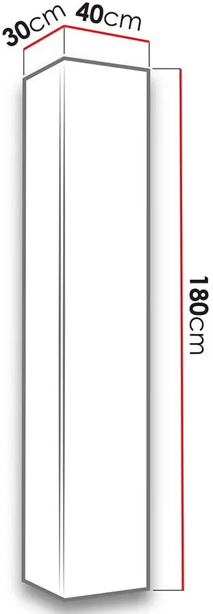 Penal Mirjan24 Zigo/Vigo 180 (White/White Gloss) - 2