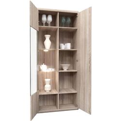 Dulap-Vitrina Mirjan24 Emma/Link 80 LI01 LED (Sonoma Oak) Thumb