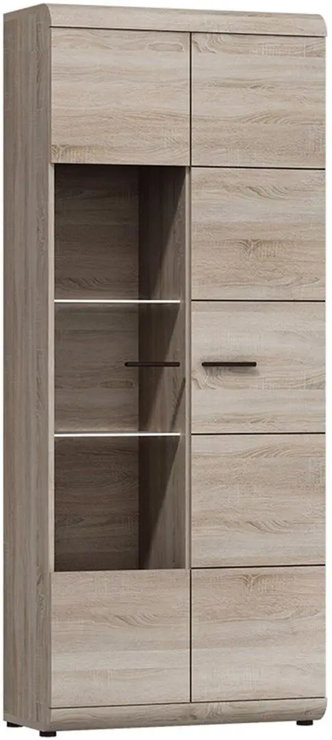 Dulap-Vitrina Mirjan24 Emma/Link 80 LI01 LED (Sonoma Oak)