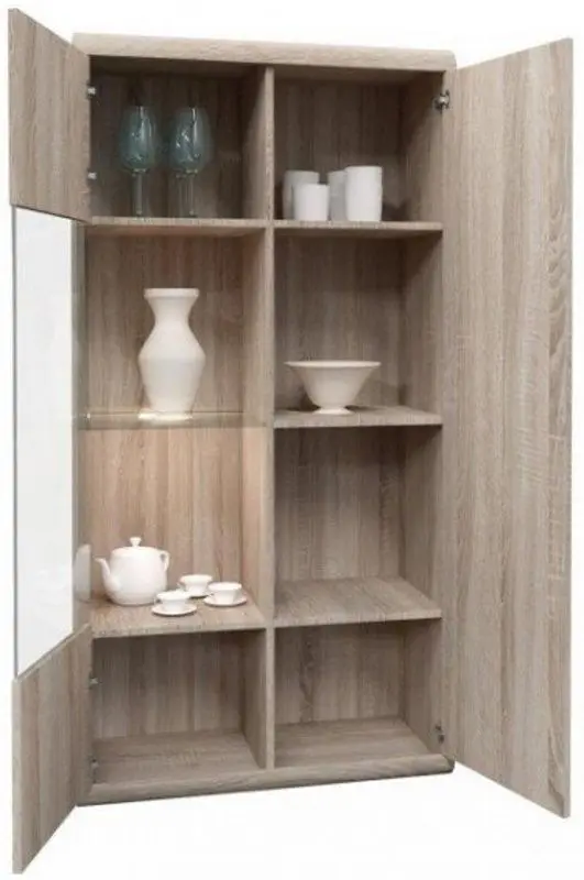 Dulap-Vitrina Mirjan24 Emma/Link 80 LI02 LED (Sonoma Oak) - 2