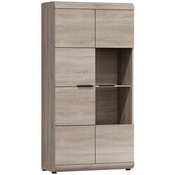 Dulap-Vitrina Mirjan24 Emma/Link 80 LI02 LED (Sonoma Oak)