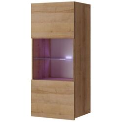 Vitrina Mirjan24 Bralani/Calabrini C5 LED (Gold Oak)