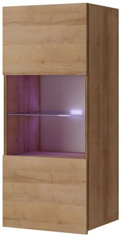 Vitrina Mirjan24 Bralani/Calabrini C5 LED (Gold Oak)