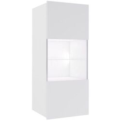 Vitrina Mirjan24 Bralani/Calabrini C5 (White/White Gloss)