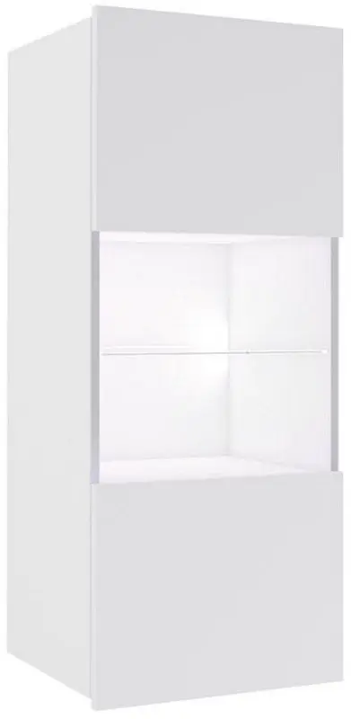 Vitrina Mirjan24 Bralani/Calabrini C5 (White/White Gloss)
