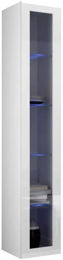Витрина Mirjan24 Zigo/Vigo 180 LED (White/White Gloss)