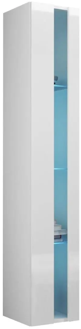 Vitrina Mirjan24 Zigo/Vigo New 180 LED (White/White Gloss)