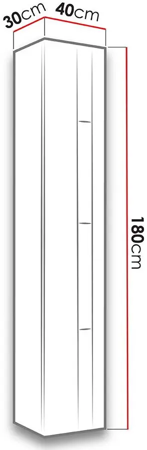 Vitrina Mirjan24 Zigo/Vigo New 180 (White/White Gloss) - 2