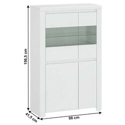 Tumba Mobhaus Lindy 2D2W (White Gloss) Thumb