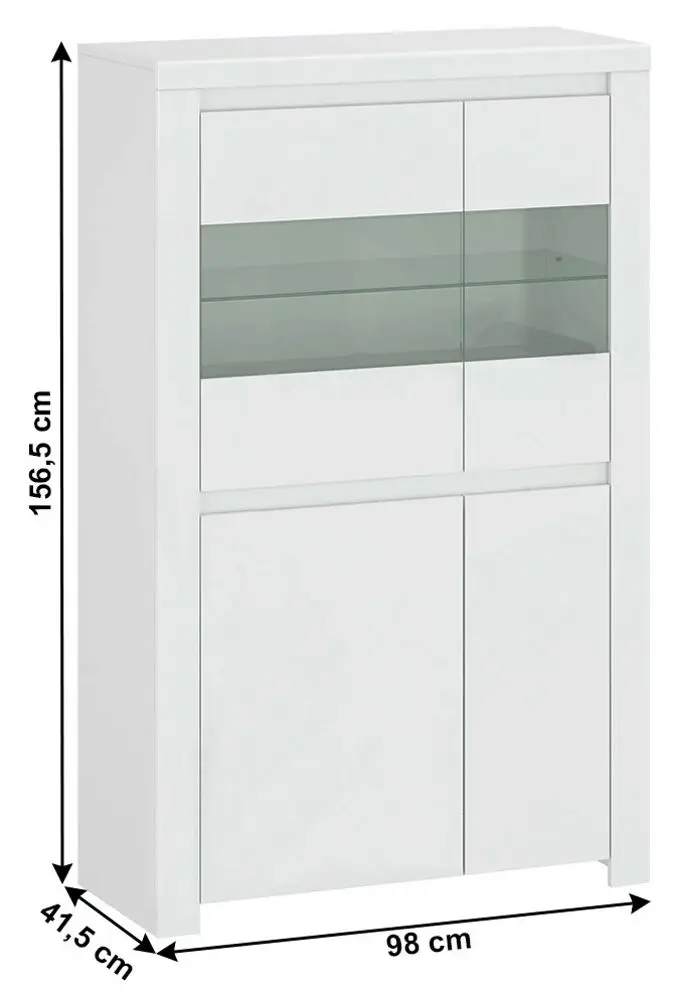 Tumba Mobhaus Lindy 2D2W (White Gloss)