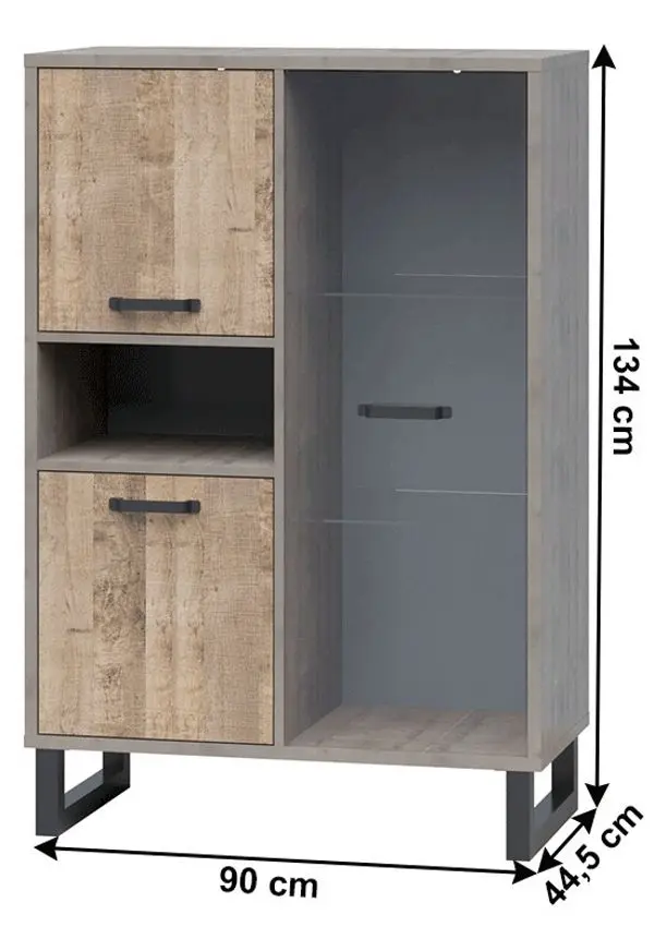 Tumba Tempo Kondela Baria 2D1W (Sand Oak/Gray)