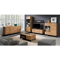 Тумба Mobhaus Siran Typ 4 (Lefkas Oak/Black) Thumb