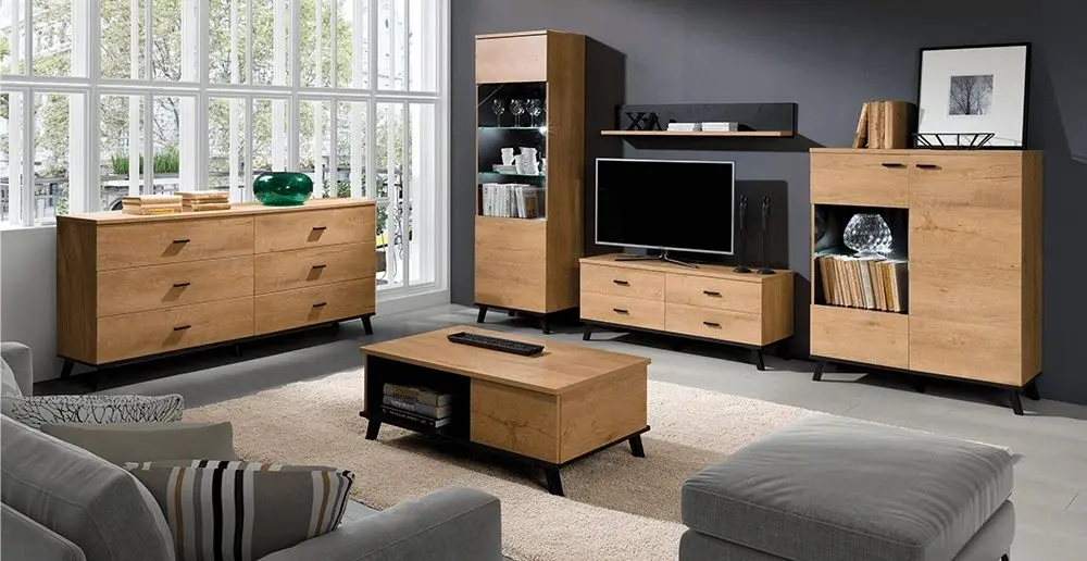 Тумба Mobhaus Siran Typ 4 (Lefkas Oak/Black)