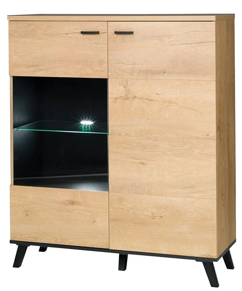Тумба Mobhaus Siran Typ 4 (Lefkas Oak/Black)