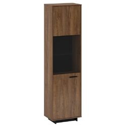Витрина Tempo Kondela Delis A1 Left (Bolzano Oak/Black)