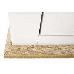 Vitrina Mobhaus Leon MZ4 (White/Grand Oak) Thumb