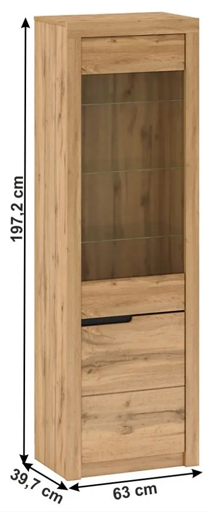Витрина Mobhaus Toronta R1 Left (Wotan Oak)