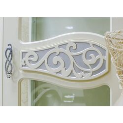Dulap cu vitrina Неман Sofiya МН-025-17 (Cream Gloss/Cream) Thumb