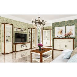 Dulap-Vitrina Неман Marsel МН-126-19 (Country Oak/Cream) Thumb