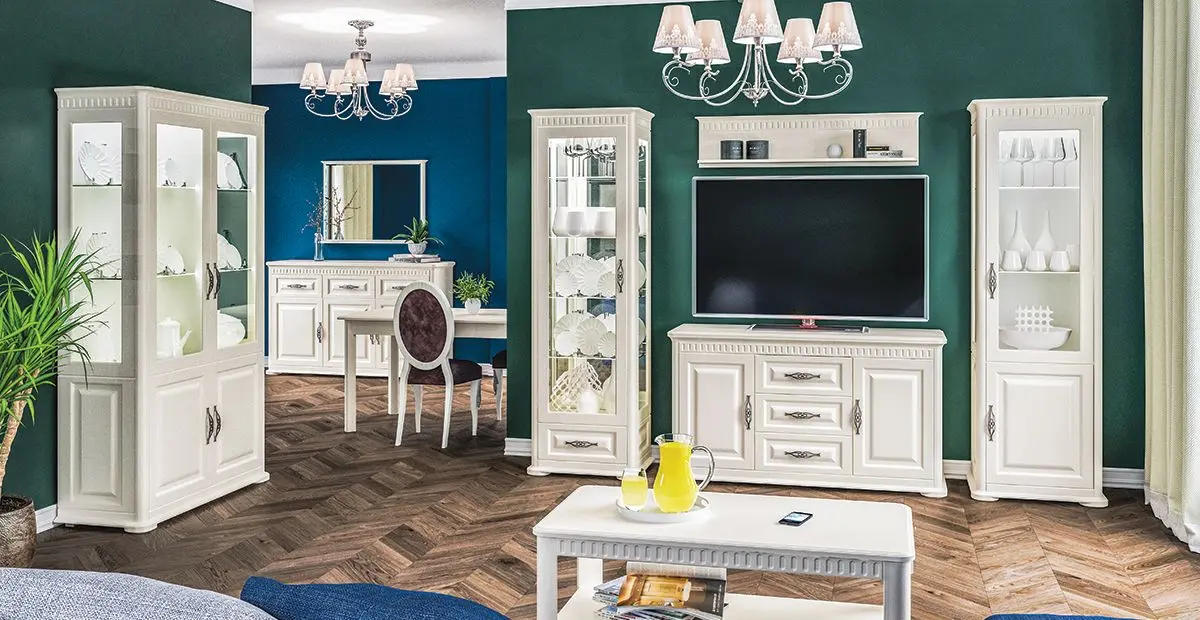 Vitrina Неман Marsel МН-126-11(1) (Painted Wood/Cream) - 2