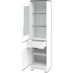 Витрина Неман Верона МН-128-07 (Белый Глянец/Черный Матовый) Thumb