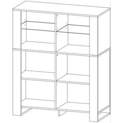 Comoda Sokme Old Vud 2U (Craft Oak Gold/Black) Thumb