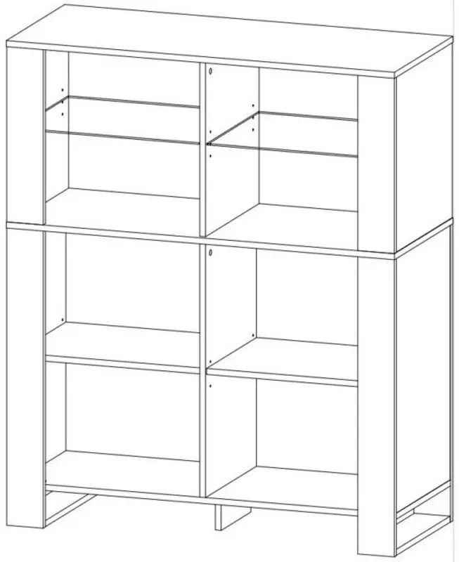Comoda Sokme Old Vud 2U (Craft Oak Gold/Black)