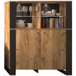 Comoda Sokme Old Vud 2U (Craft Oak Gold/Black)