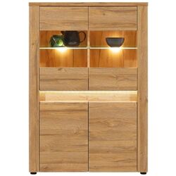 Comoda-vitrina Sokme Sandi 4U (Grand Oak)