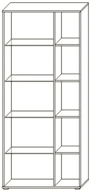 Dulap-Vitrina Sokme Gerda В 2U (Artisan Oak/White)