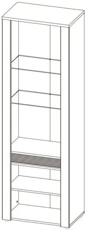 Penal-Vitrina Sokme Sandi 2U (Grand Oak)