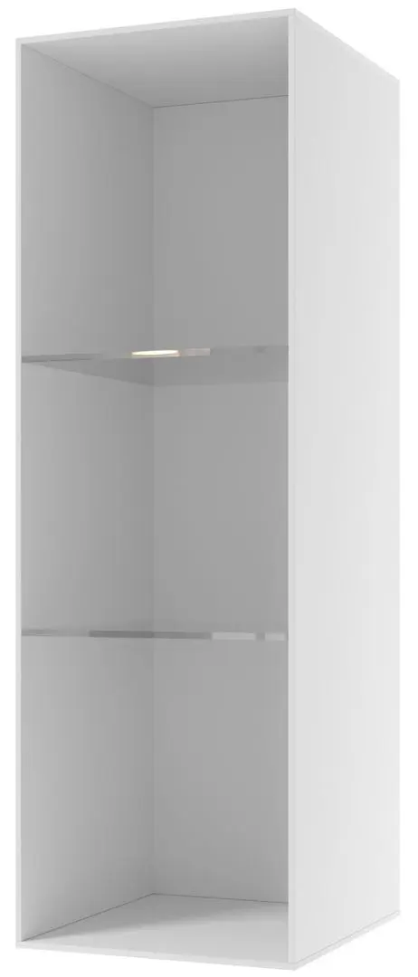 Dulap suspendat SV-Mebel Solo White/White Gloss (cu sticla) - 2