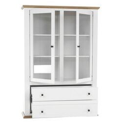 Витрина Tempo Kondela Leon MZ5 (White/Grand Oak) Thumb