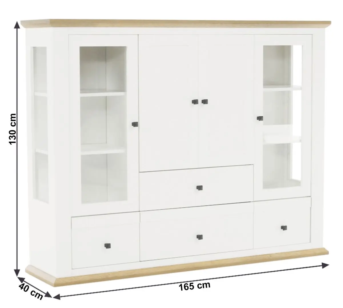 Tumba Tempo Kondela Leon MZ6 (White/Grand Oak)