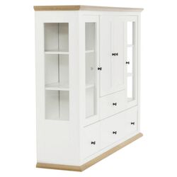 Tumba Tempo Kondela Leon MZ6 (White/Grand Oak) Thumb