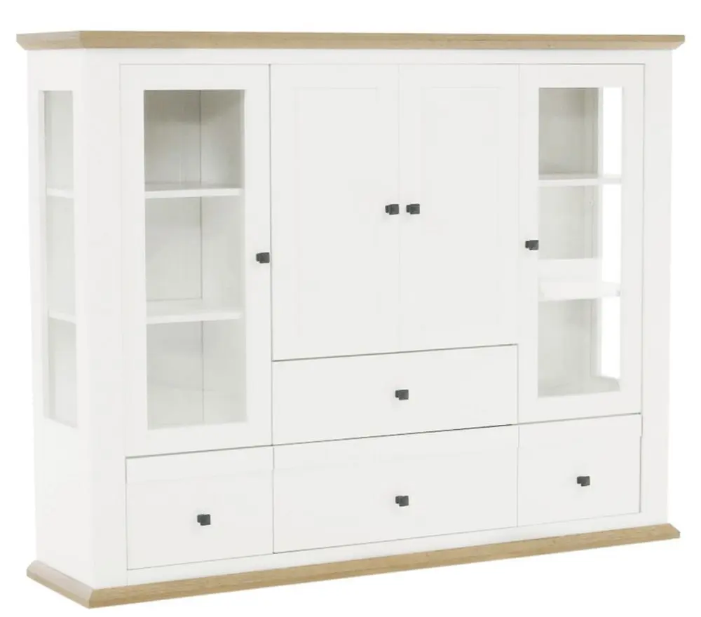 Tumba Tempo Kondela Leon MZ6 (White/Grand Oak)