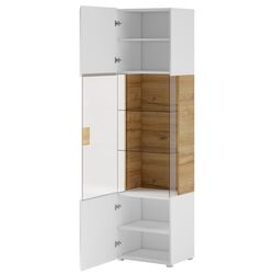 Витрина Helvetia Toledo №05 1D (White Gloss/Sanremo Oak Light) Thumb